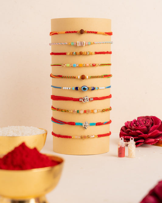 Full House 10piece Rakhi Combo