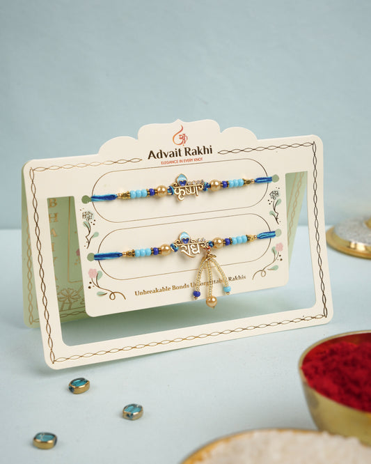 Radha-Krishna Bhaiya Bhabhi Rakhi Set