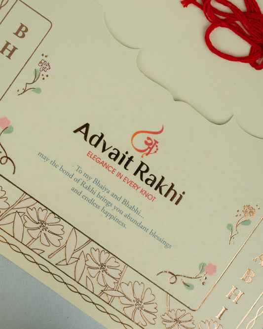 Dancing Peacock Bhai Bhabhi Rakhi Set