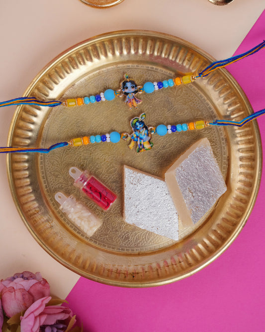 Little krishna 2pc Kids Rakhi Set