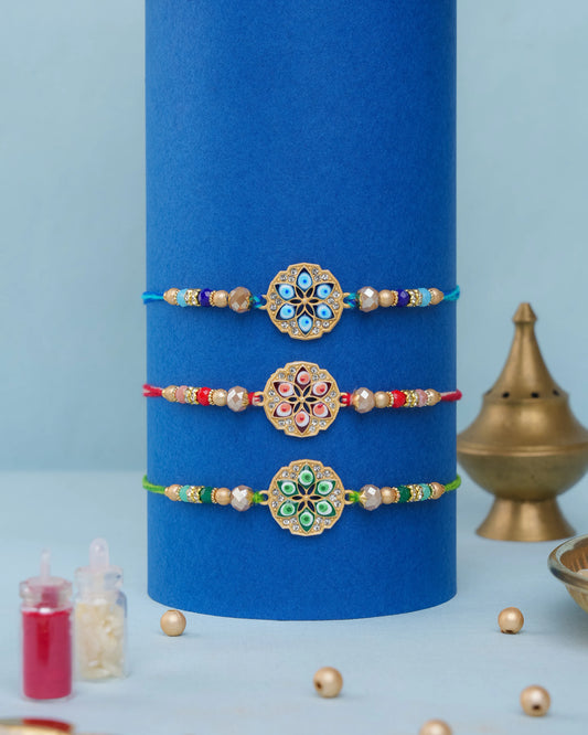 Evil Eye Rangrez Rakhi Set