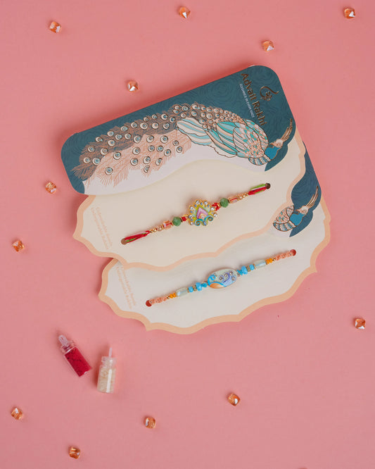 Mayur Leela Rakhi Set