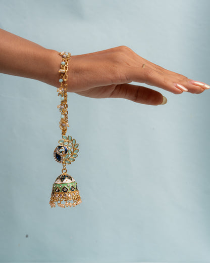 The Royal Mayur Set (Bhaiya-Bhabhi Rakhi Duo)
