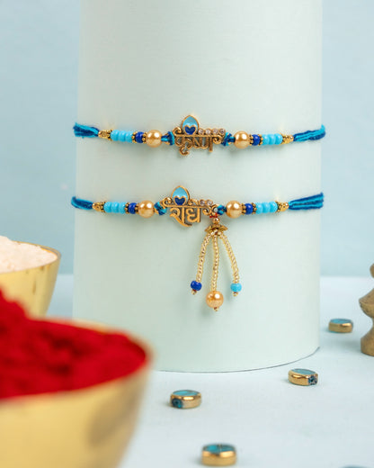 Radha-Krishna Bhaiya Bhabhi Rakhi Set
