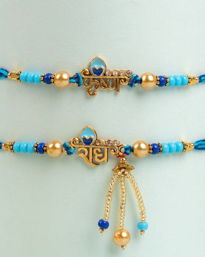 Radha-Krishna Bhaiya Bhabhi Rakhi Set