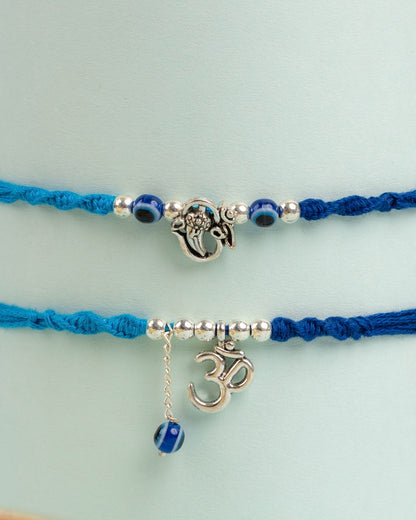 Om Ganesh Bhai Bhabhi Rakhi Set
