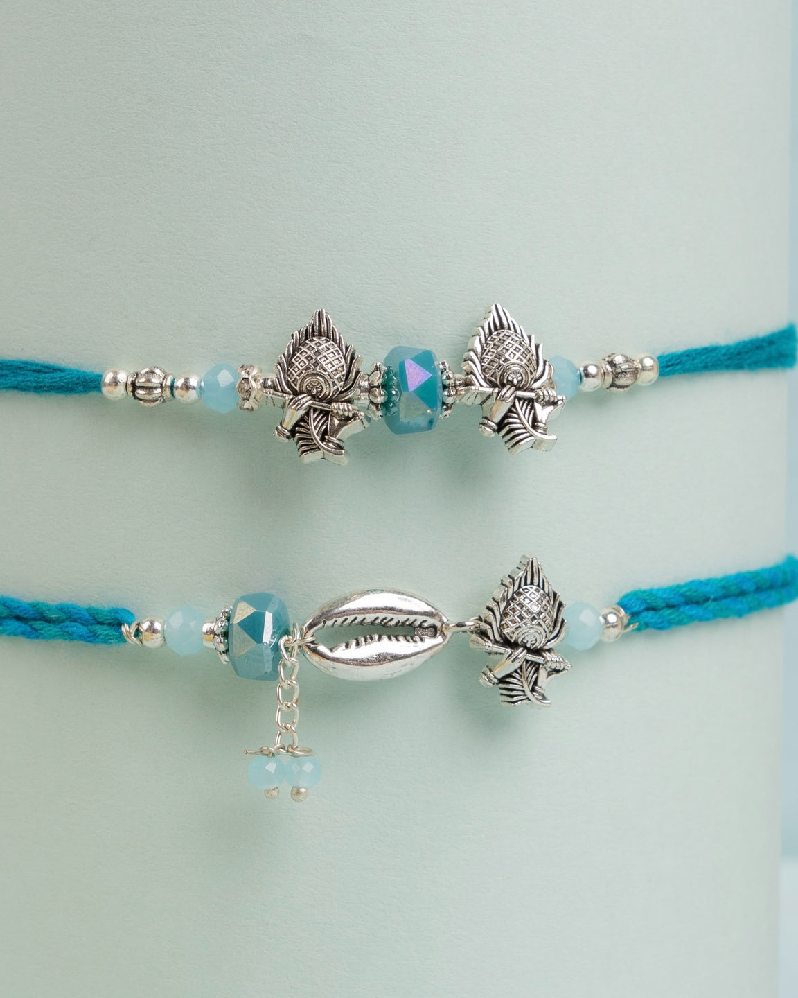 Silver Grace Bhaiya Bhabhi Rakhi Set