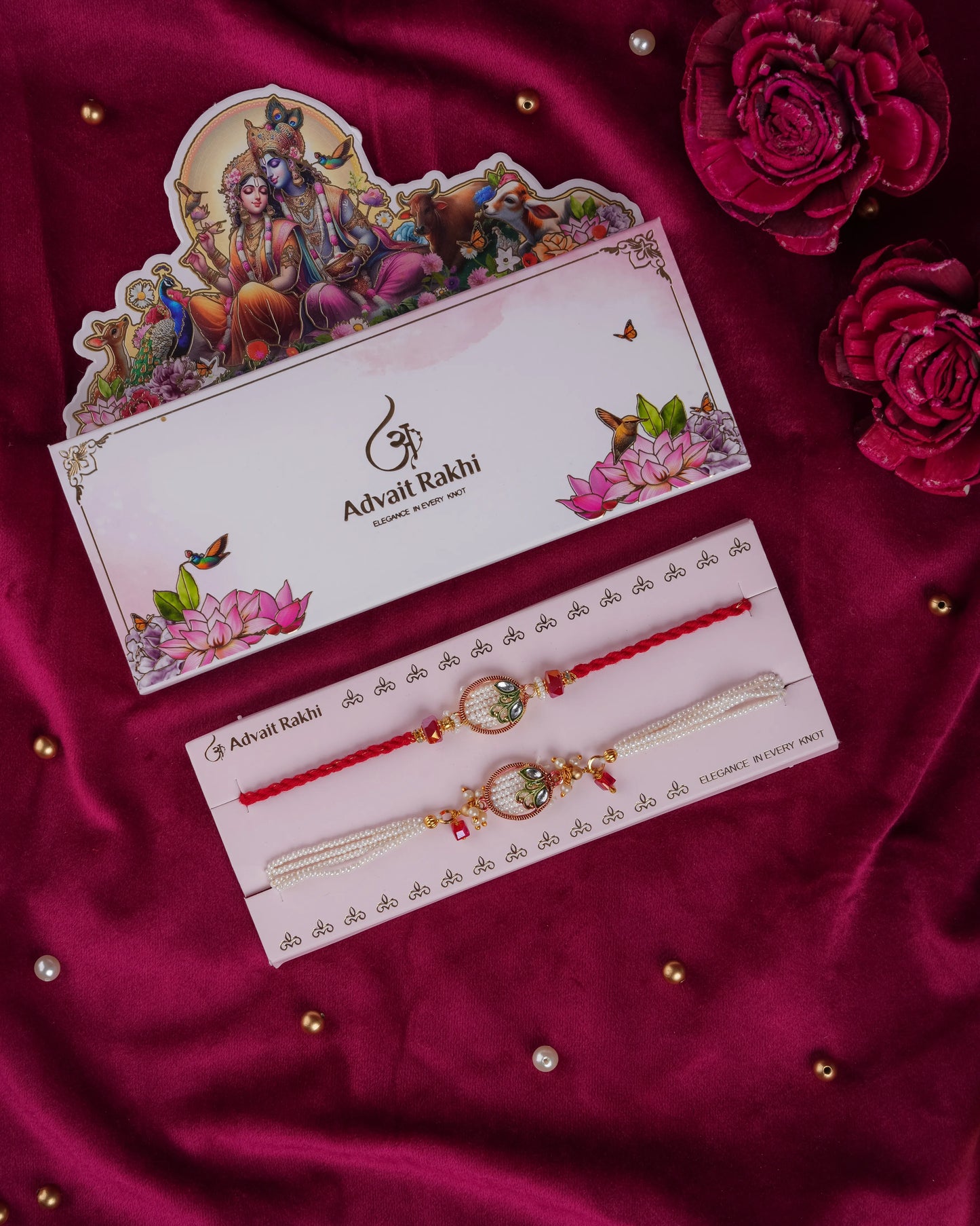 Gleam & Grace Bhai Bhabhi Rakhi Set