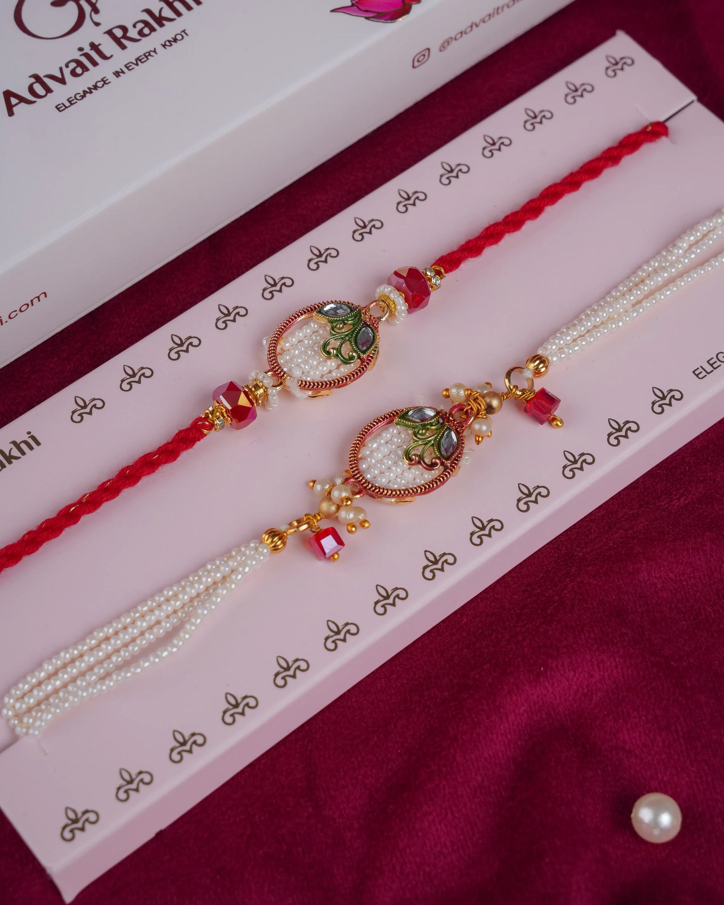 Gleam & Grace Bhai Bhabhi Rakhi Set