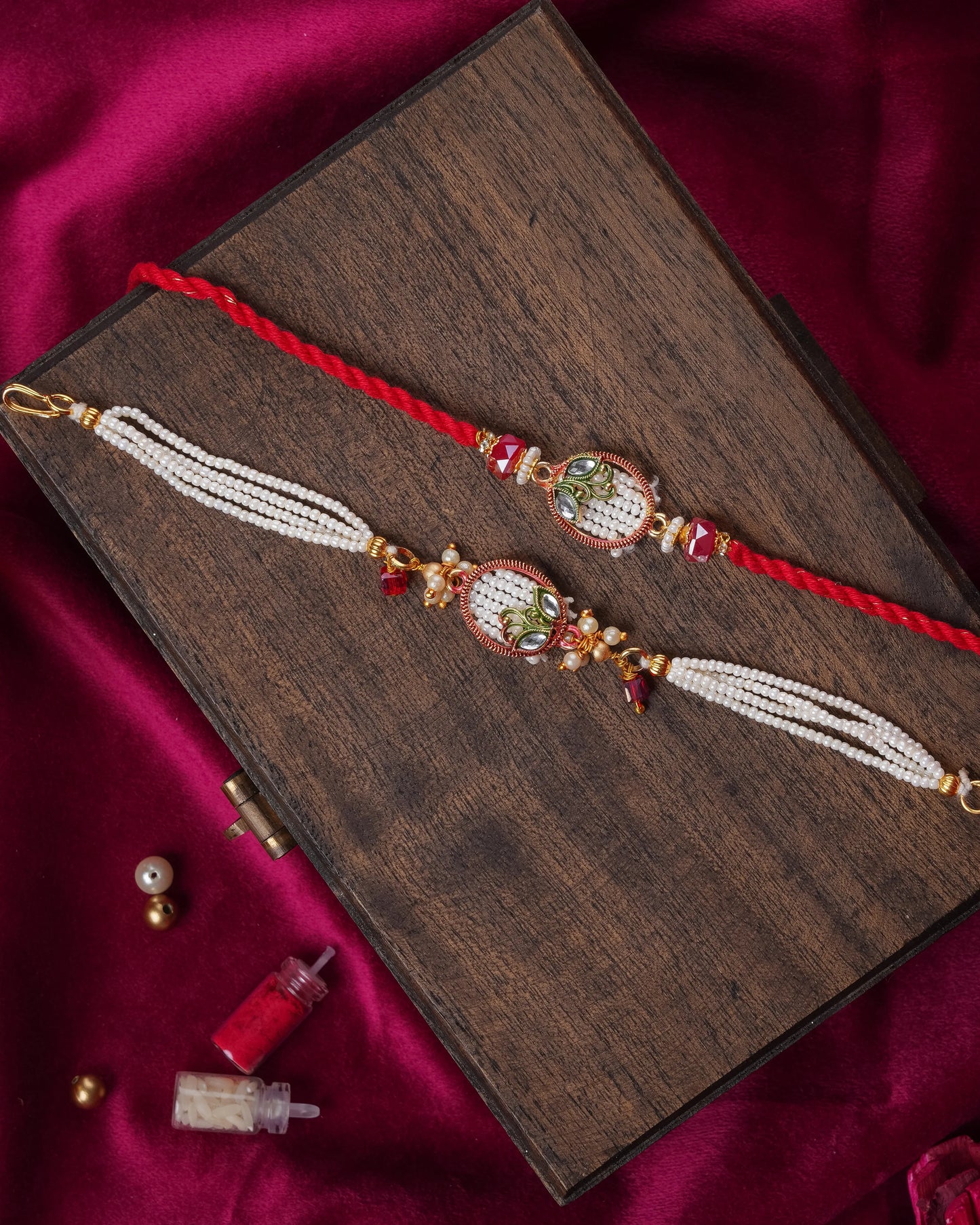 Gleam & Grace Bhai Bhabhi Rakhi Set