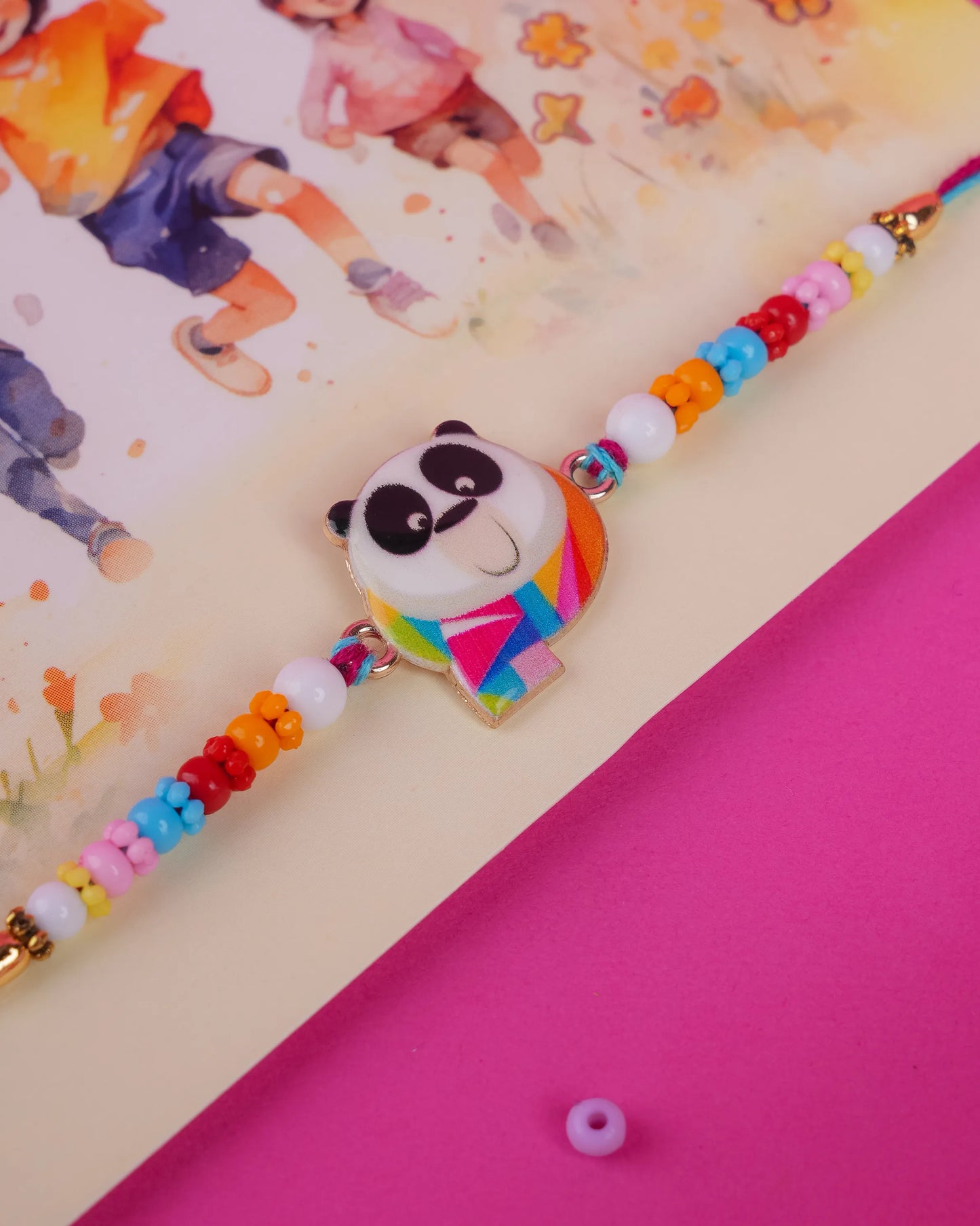 Panda Masti 2pc Kids Rakhi Set