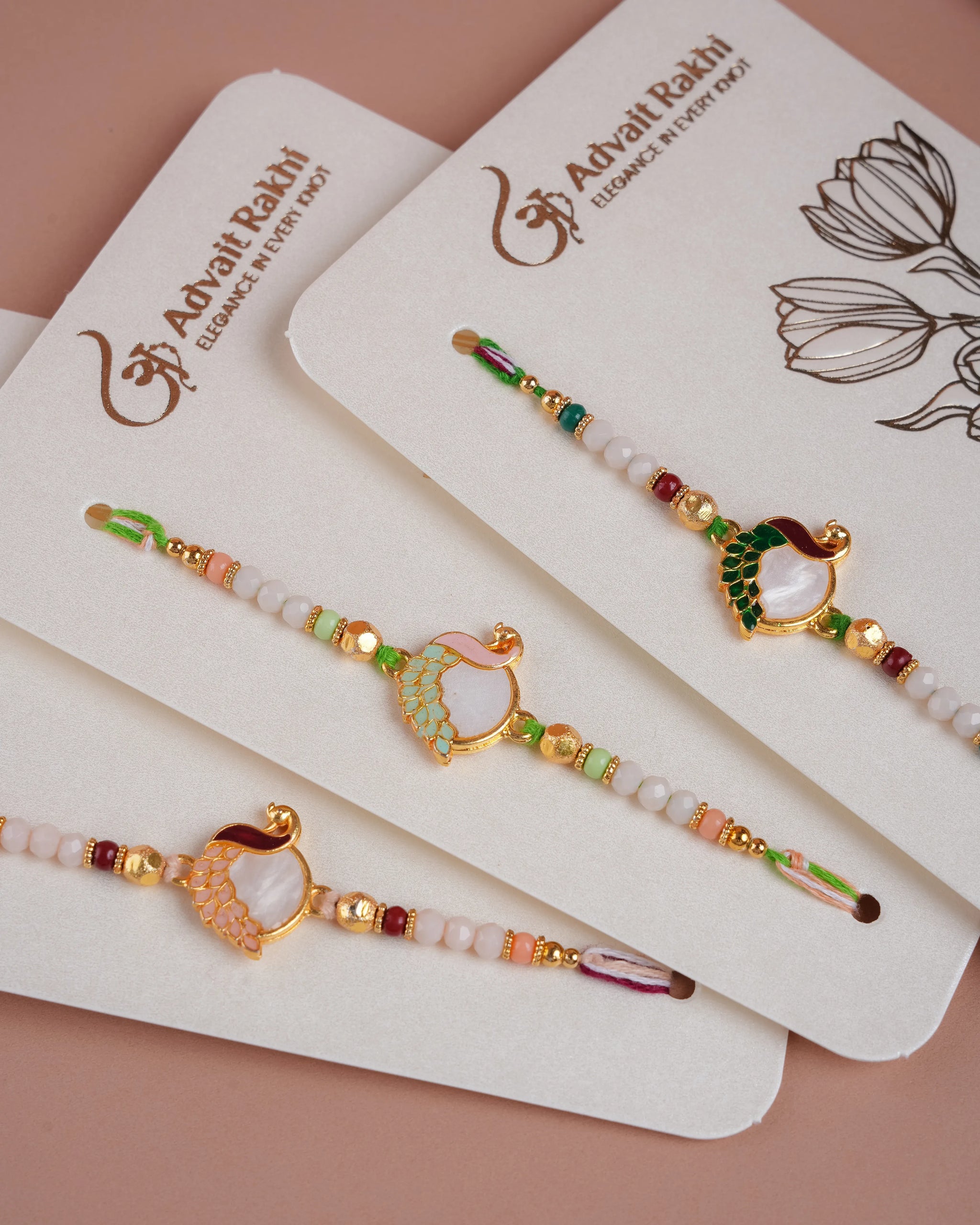 Peacock Rangrez Rakhi Set