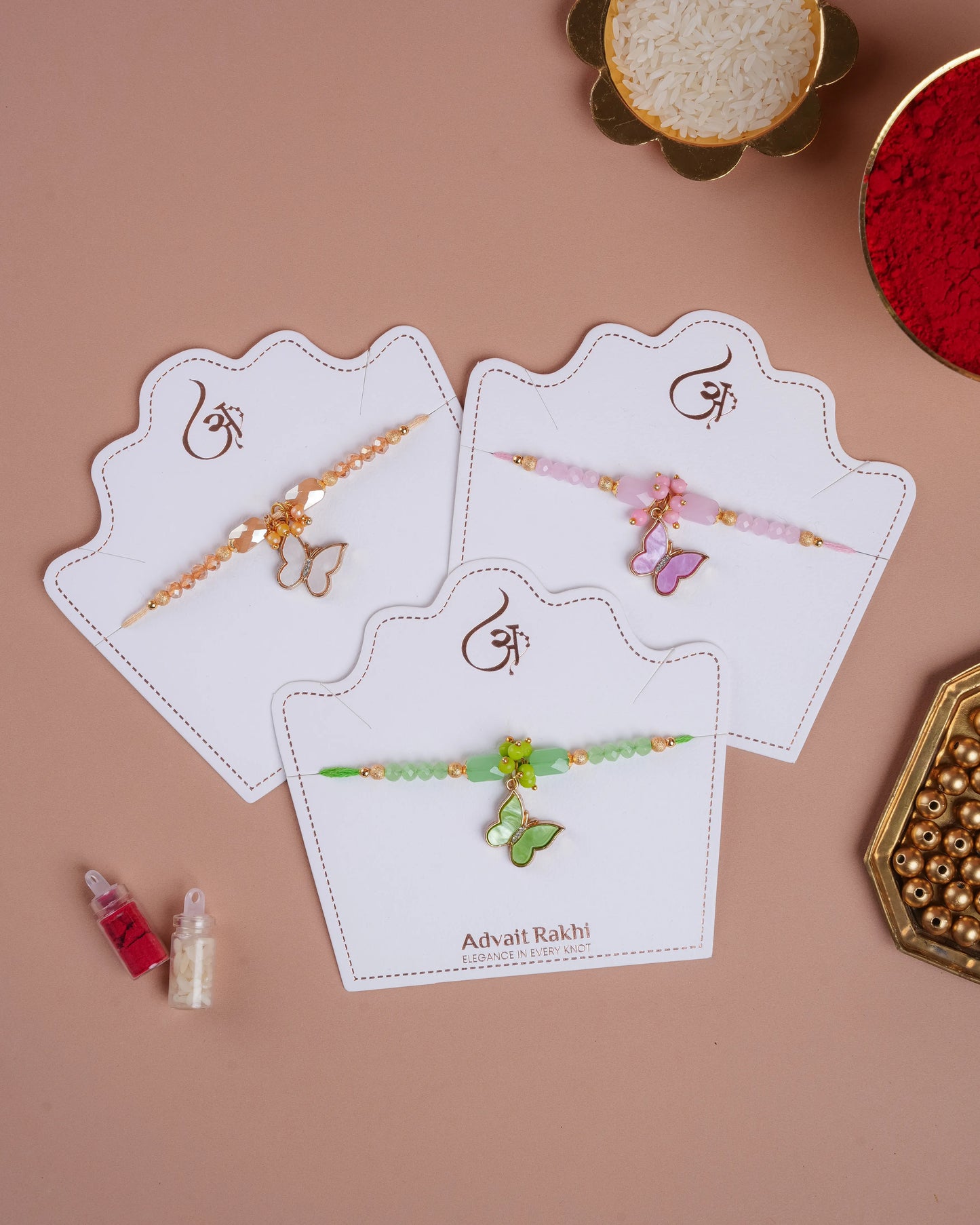 Queens Alike Bhabhi Rakhi Set (3pc)