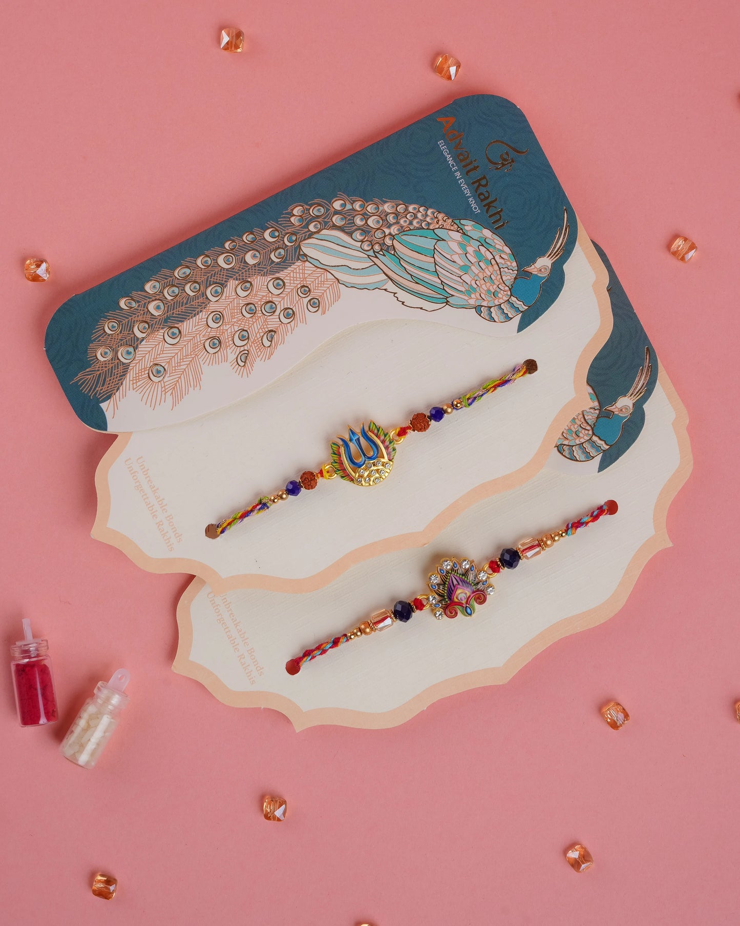 Shakti-Saumya Rakhi Set
